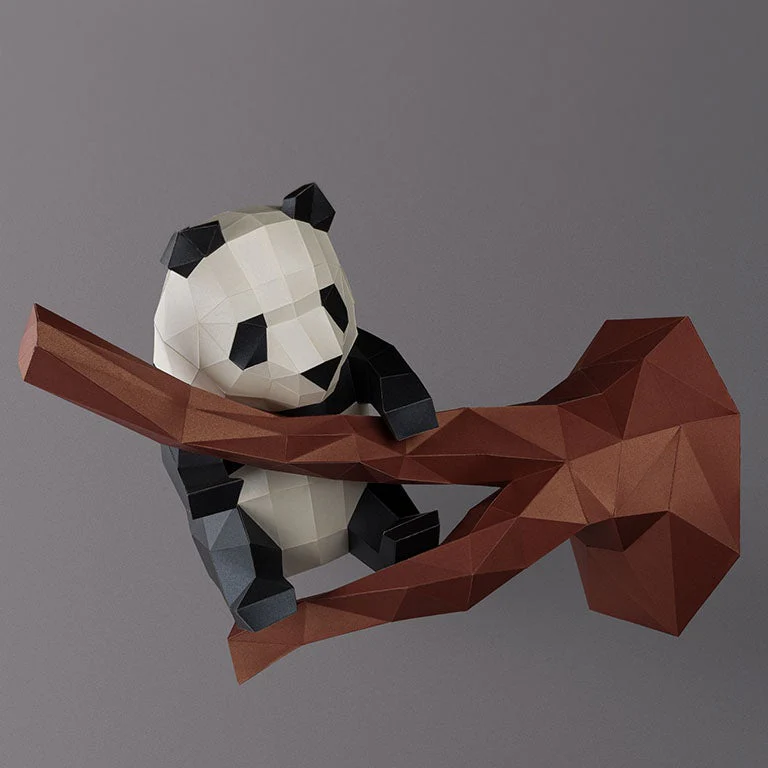 Panda Model Paper Wall Art - Image 6